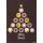 Weihnachten Black & Gold Glückwunschkarte mit Umschlag Baum aus Smiley Merry Christmas