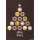 Weihnachten Black & Gold Glückwunschkarte mit Umschlag Baum aus Smiley Merry Christmas