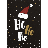 Weihnachten Black & Gold Glückwunschkarte mit...