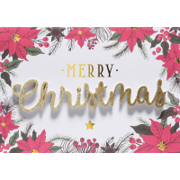 Weihnachten Lettering Glückwunschkarte mit...