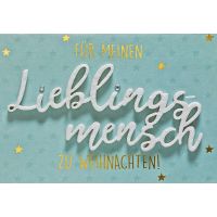 Weihnachten Lettering Glückwunschkarte mit...