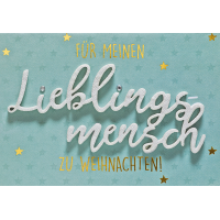 Weihnachten Lettering Glückwunschkarte mit...
