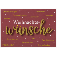 Weihnachten Lettering Glückwunschkarte mit...