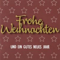 Weihnachten Lettering Quadratische Glückwunschkarte...
