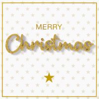 Weihnachten Lettering Quadratische Glückwunschkarte...