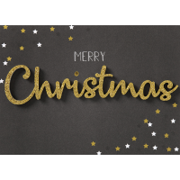 Weihnachten Lettering Glückwunschkarte mit...