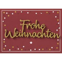 Weihnachten Lettering Glückwunschkarte mit...