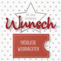 Weihnachten Lettering Geldkarte Gutschein Quadratische...