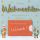 Weihnachten Lettering Geldkarte Gutschein Quadratische Glückwunschkarte mit Applikation mit Umschlag Hirsche Frohe Weihnachten