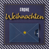 Weihnachten Lettering Geldkarte Gutschein Quadratische...