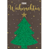 Weihnachten Bling Bling Glückwunschkartemit Umschlag...