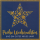 Weihnachten Bling Bling Quadratische Glückwunschkarte mit Umschlag lila goldener Stern