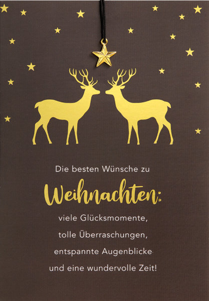 Weihnachten - Little Things - Glückwunschkarte mit Armband im Format 11,5x17cm mit Umschlag