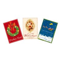 Weihnachten Grußkarten-Packung 3 Karten 11,6 x 16,6...