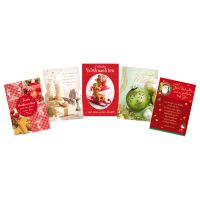 Weihnachten Grußkarten-Packung 5 Karten 11,6 x 16,6...