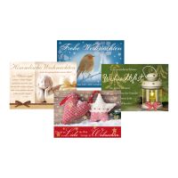 Weihnachten Postkarten-Packung 4 Postkarten 12 x 17cm im...