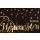 Weihnachten Geldkarte Gutscheinhülle Glückwunschkarte 6,7 x 11 cm mit Umschlag schwarz gold Sterne