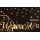 Weihnachten Geldkarte Gutscheinhülle Glückwunschkarte 6,7 x 11 cm mit Umschlag schwarz gold Sterne