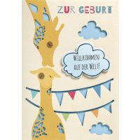 Geburt Baby Freudiges Ereignis Glückwunschkarte mit...