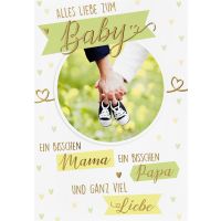 Geburt Baby Freudiges Ereignis Glückwunschkarte mit...
