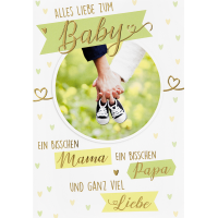 Geburt Baby Freudiges Ereignis Glückwunschkarte mit...