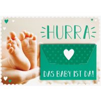 Geburt Baby Freudiges Ereignis Glückwunschkarte mit...