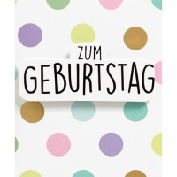 Geburtstag Zum Geburtstag bunt gepunktet...