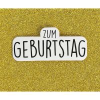 Geburtstag Zum Geburtstag Glitzer gold...