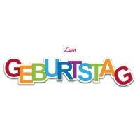 Geburtstag Zum Geburtstag bunt Midi-Glückwunschkarte...