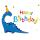 Geburtstag Happy Birthday Dinosaurier Kinder Midi-Glückwunschkarte Blumenkärtchen mit Klammer und Umschlag