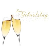 Geburtstag Zum Geburtstag Sektgläser...