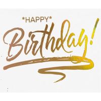 Geburtstag *Happy* Birthday! gold...