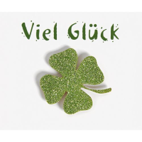 Allgemeine Wünsche Viel Glück Kleeblatt Glitzer...