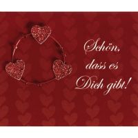 Allgemeine Wünsche Herzen Midi-Glückwunschkarte...