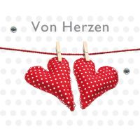 Allgemeine Wünsche Von Herzen Leine rot...