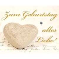 Geburtstag Zum Geburtstag alles Liebe Steinherz...