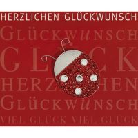 Allgemeine Wünsche Marienkäfer Glitzer...
