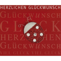 Allgemeine Wünsche Marienkäfer Glitzer...