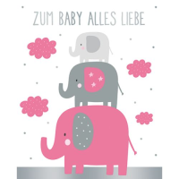 Geburt Baby Freudiges Ereignis Midi-Glückwunschkarte...