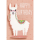 Geburtstag Happy Birthday Lama Mini-Glückwunschkarte Blumenkärtchen mit Klammer