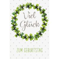 Geburtstag Zum Geburtstag Viel Glück Kleeblattkranz...