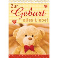 Geburt Baby Freudiges Ereignis Mini-Glückwunschkarte...