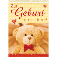 Geburt Baby Freudiges Ereignis Mini-Glückwunschkarte...