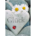 Ohne Text - Blanko - Stein mit Glück - Mini-Klammerkarte - Blumenkärtchen mit Klammer