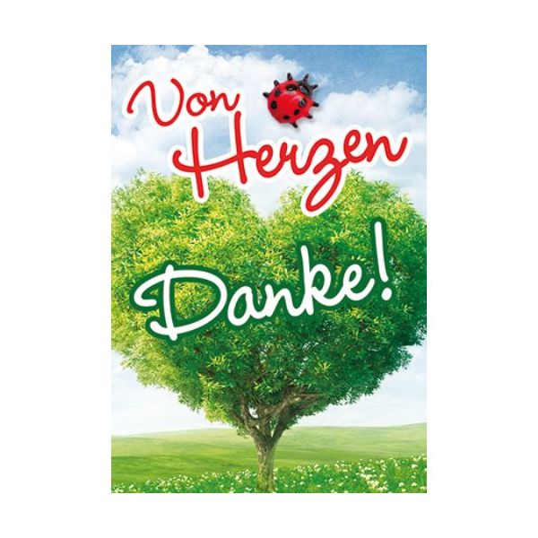 Danke - Mini-Klammerkarte - Blumenkärtchen mit Klammer