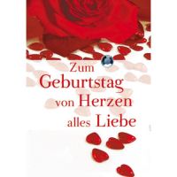 Geburtstag Zum Geburtstag von Herzen alles Liebe rote...