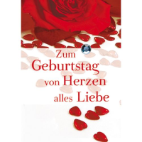 Geburtstag Zum Geburtstag von Herzen alles Liebe rote...