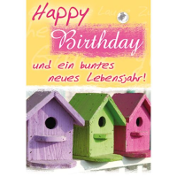 Geburtstag Happy Birthday und ein buntes neues...