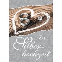Silberhochzeit Mini-Glückwunschkarte...