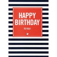 Geburtstag Happy Birthday to you! Streifen...